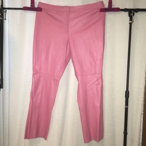 🔥FS🔥  JDS COLLECTION PINK LAMB LEATHER PANTS